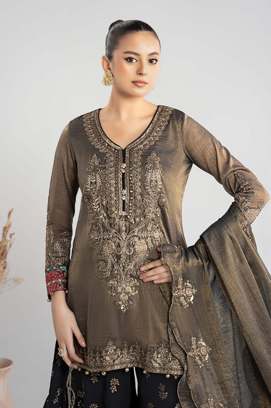 3 Piece Embroidered Masoori Suit