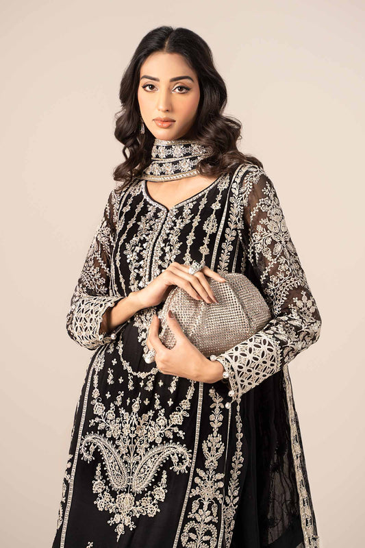 3 Piece Embroidered Chiffon Suit